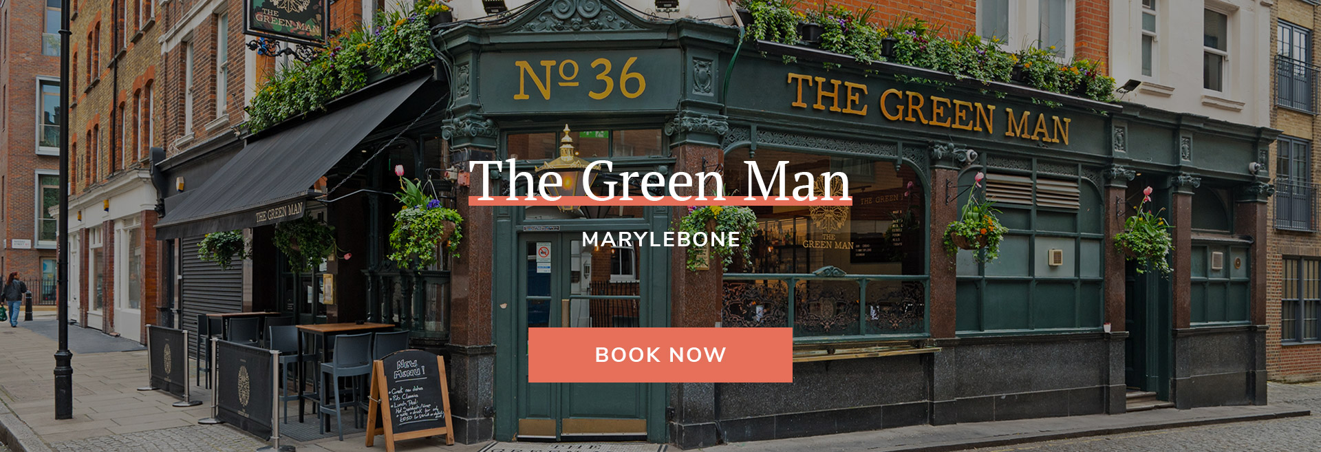 Enjoy a meal at your local pub at The Green Man in London