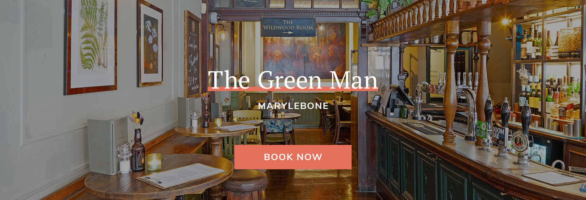 Join us at The Green Man in London for delicious pub food